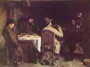Gustave Courbet After Dinner at Ornans France oil painting artist